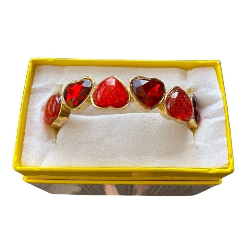 Liz Claiborne Gold Tone Heart Bracelet